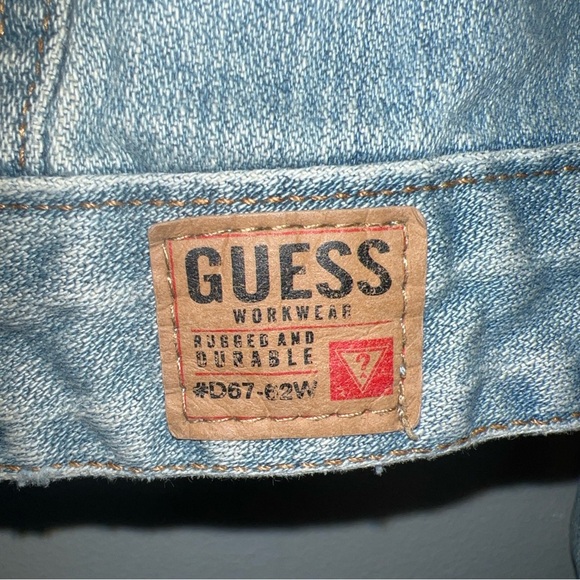 Guess Jeans Womens S Lightwash Denim Jacket Sz S - Picture 3 of 6